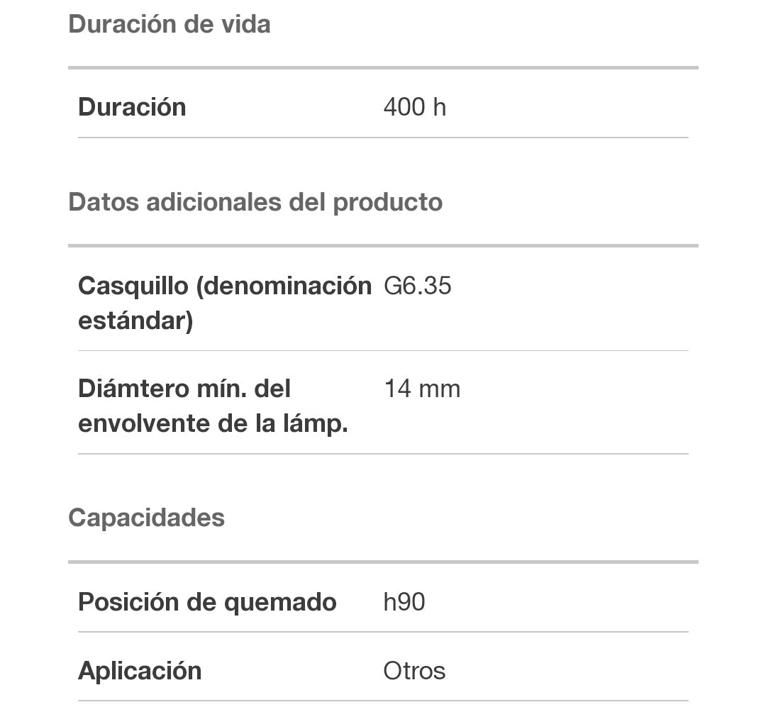 22.8V - 80W - G6.35 - 64668 XIR