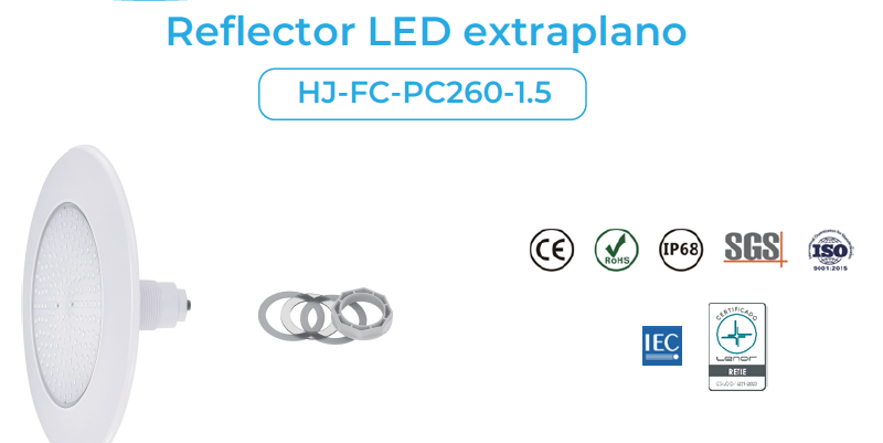 Reflector LED para Piscina 35W BLANCO - Extraplano marca Waking