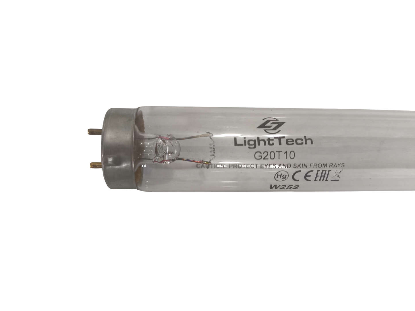 Lámpara Germicida UV-C LightTech G20T10 20W G13 T10 60cm | Desinfección de Aire, Agua y Superficies