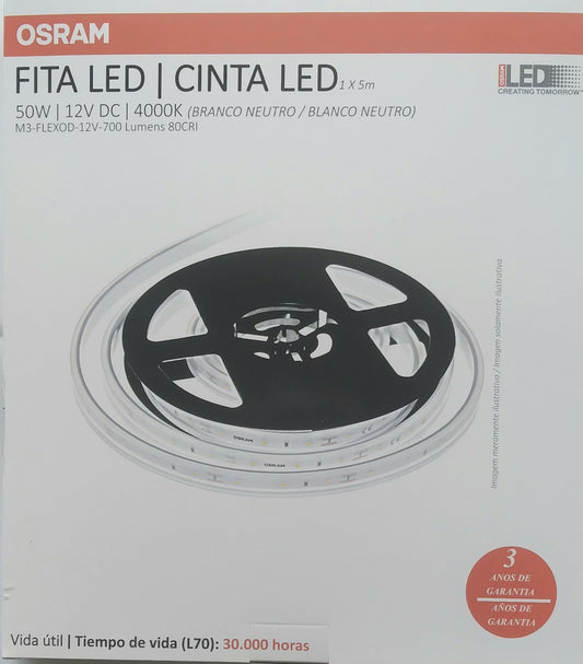 Cinta LED - 50W - 4000K Blanco Neutro - cinta plegable.