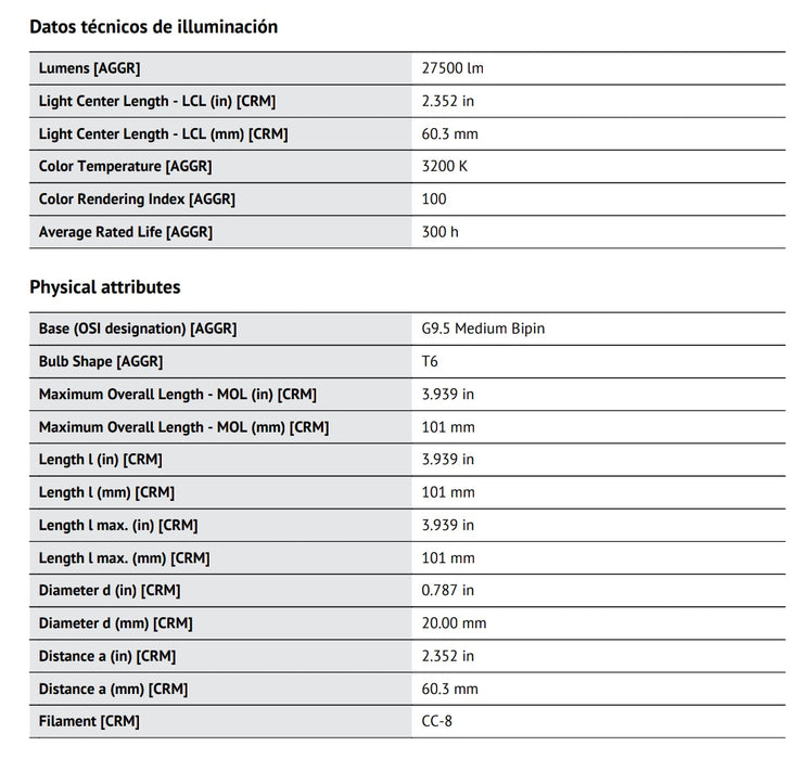 120V - 1000W - FEL - OSRAM