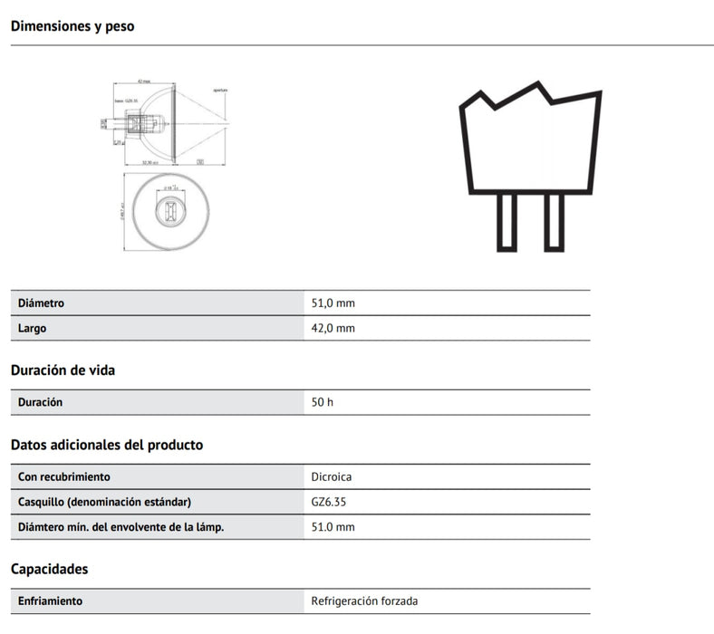 12V - 75W - GZ6.35 - EFN - 64615 - OSRAM