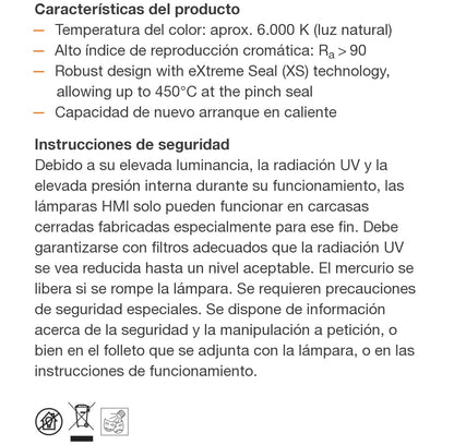 HMI® 1200 W/DXS OSRAM