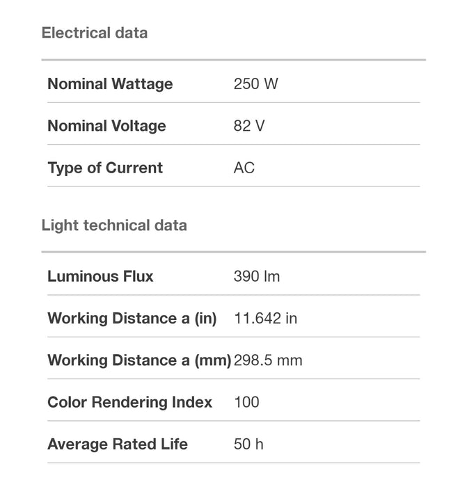 82V - 250W - EVW - OSRAM